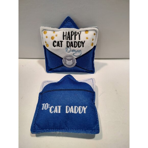 Father's Day Cat Daddy Letter Plush Cat Toy With Catnip By Frisco - Picture 9 of 14